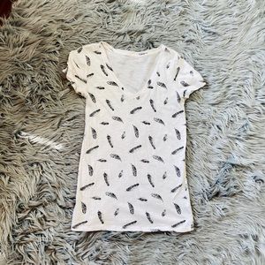 White Feather T Shirt